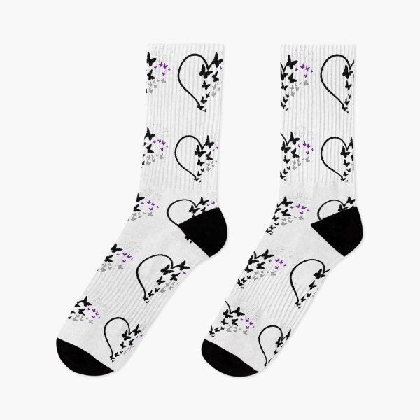 Item preview, Demisexual Pride Heart and Butterflies  designed and sold by QueenS-Gallery.
