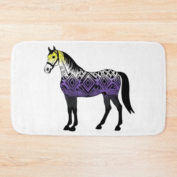 Item preview, Nonbinary Tribal Horse Design – Vibrant Pride Artwork designed and sold by Travelslightly.