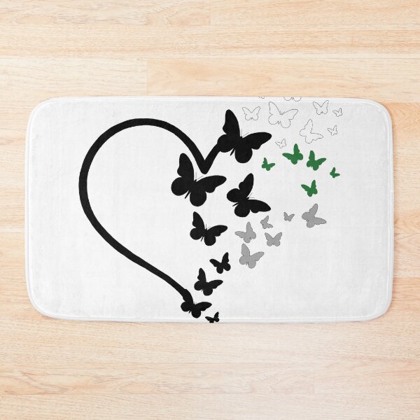 Item preview, Demiromantic Pride Heart and Butterflies  designed and sold by QueenS-Gallery.