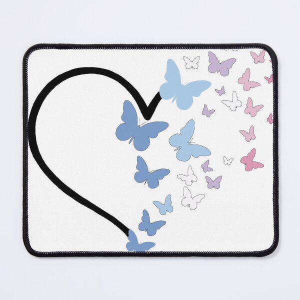 Item preview, Bigender Pride Heart and Butterflies  designed and sold by QueenS-Gallery.