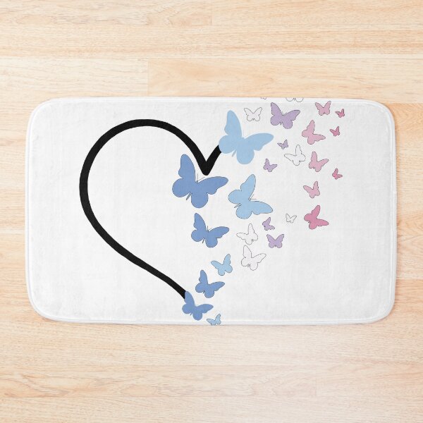 Item preview, Bigender Pride Heart and Butterflies  designed and sold by QueenS-Gallery.