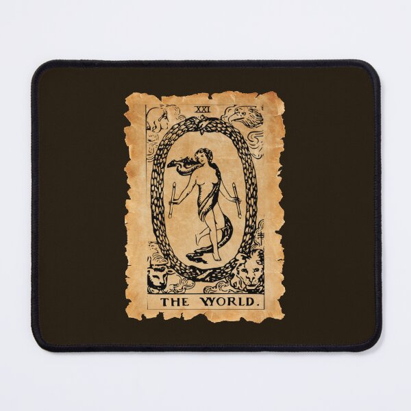 Item preview, The World Tarot Card - Vintage Rough Edges designed and sold by MFGB-Creations.