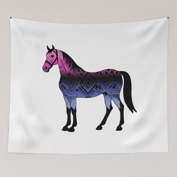 Item preview, Omnisexual Tribal Horse Design – Vibrant Pride Artwork designed and sold by Travelslightly.