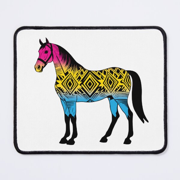 Item preview, Panisexual Tribal Horse Design – Vibrant Pride Artwork designed and sold by Travelslightly.