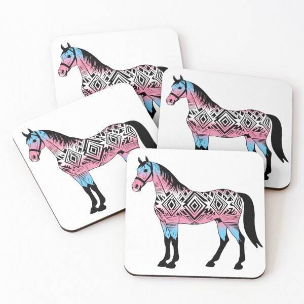 Item preview, Transgender Tribal Horse Design – Vibrant Pride Artwork designed and sold by Travelslightly.