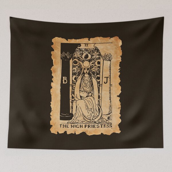 Item preview, The High Priestess Tarot Card - Vintage Rough Edges designed and sold by MFGB-Creations.