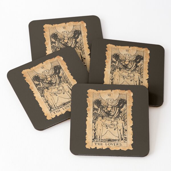 Item preview, The Lovers Tarot Card - Vintage Rough Edges designed and sold by MFGB-Creations.