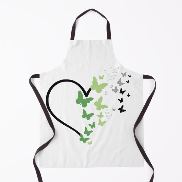 Item preview, Aromantic Pride Heart and Butterflies  designed and sold by QueenS-Gallery.