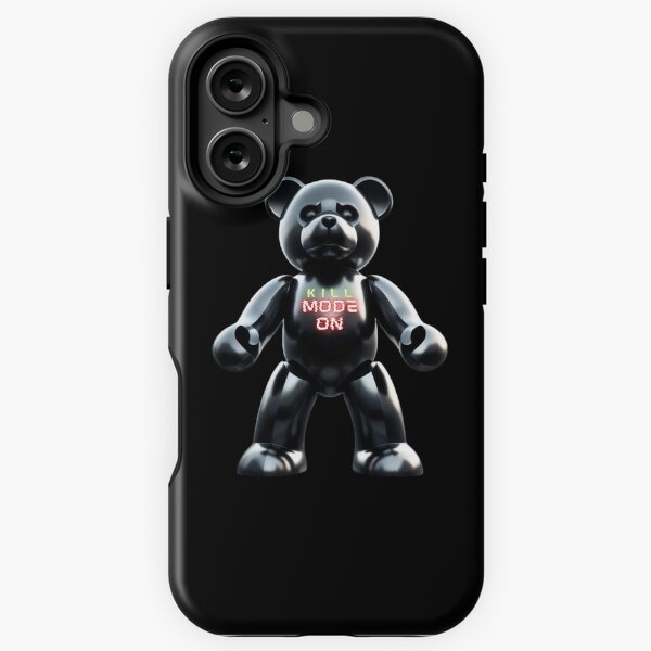 Aperçu de l'œuvre ours en peluche en acier inoxydable MODE KILL ACTIVÉ créée et vendue par jackoslimited.