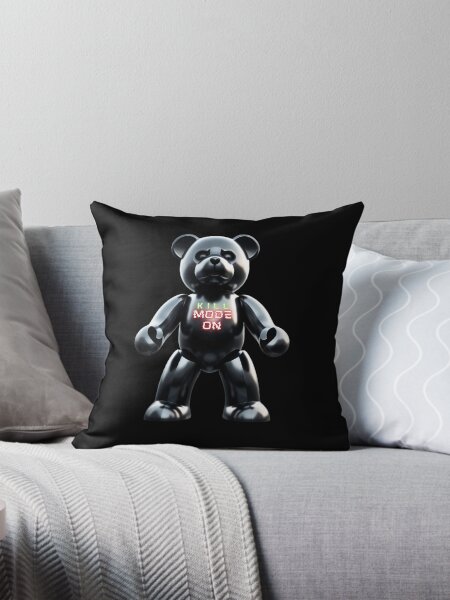 Aperçu de l'œuvre ours en peluche en acier inoxydable MODE KILL ACTIVÉ créée et vendue par jackoslimited.