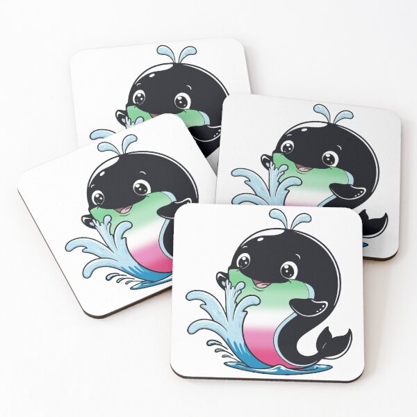 Item preview, Kawaii Abrosexual Whale - Abrosexual Pride Design designed and sold by Travelslightly.