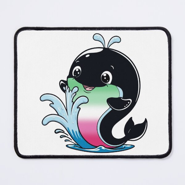 Item preview, Kawaii Abrosexual Whale - Abrosexual Pride Design designed and sold by Travelslightly.