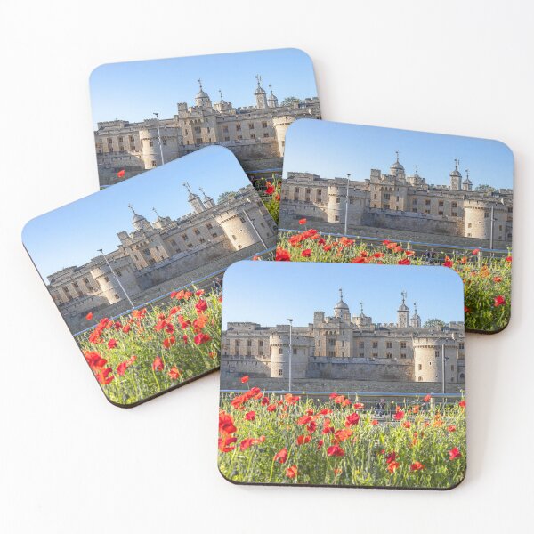 Item preview, UK. England. London. Tower of London with Poppies in foreground. designed and sold by vadim19.