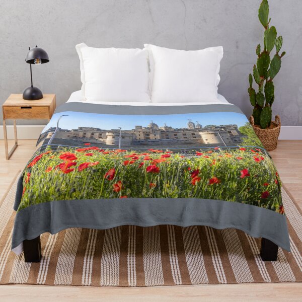 Item preview, UK. England. London. Tower of London with Poppies in foreground. designed and sold by vadim19.