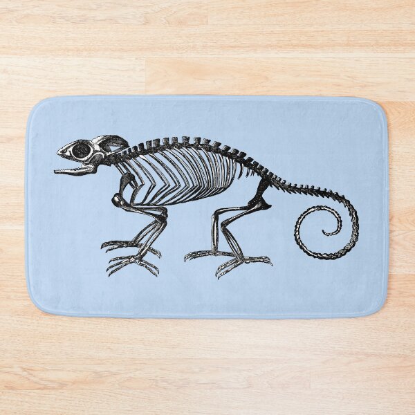 Item preview, Antique Science Illustration Chameleon Lizard Skeleton designed and sold by Pixelchicken.