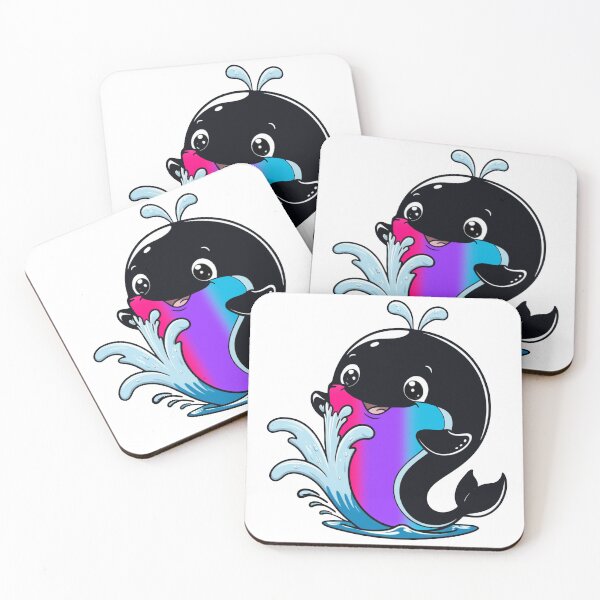 Item preview, Kawaii Androgynous Whale - Androgynous Pride Design designed and sold by Travelslightly.