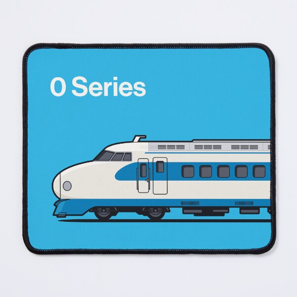 Item preview, 0 Series Shinkansen Bullet Train Side Blue designed and sold by VoodooCircus.
