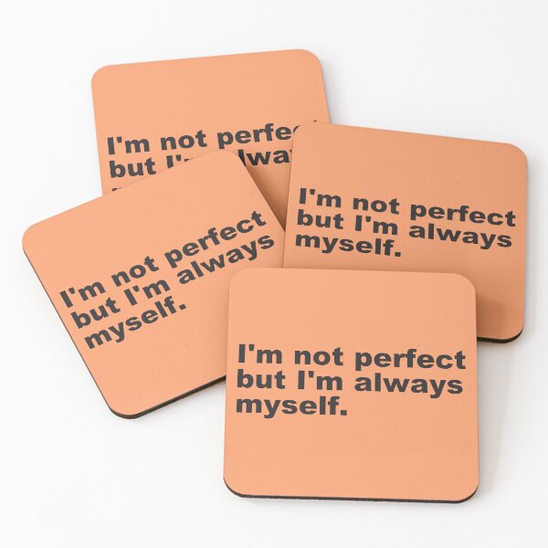 Item preview, Motivation Quote | I'm Not Perfect but I'm Always Myself -  designed and sold by PurpleLoveStore.