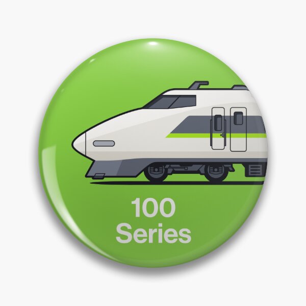Item preview, 100 Series Shinkansen Bullet Train Side Lime Green designed and sold by VoodooCircus.