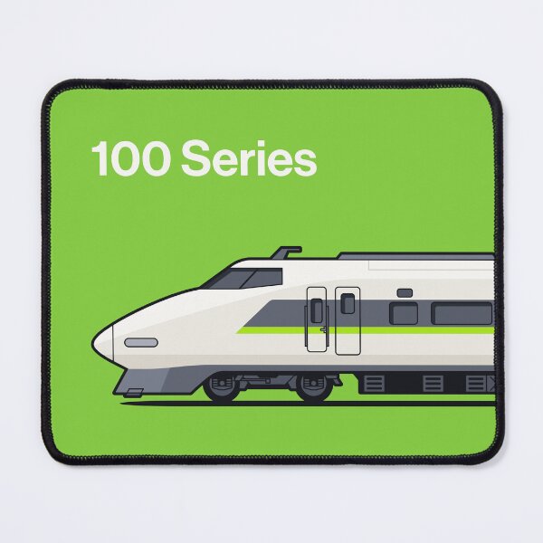 Item preview, 100 Series Shinkansen Bullet Train Side Lime Green designed and sold by VoodooCircus.
