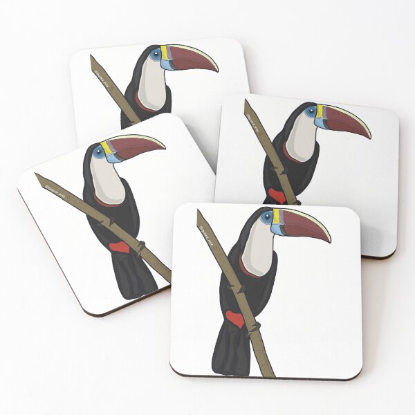 Item preview, Tucano-da-garganta-branca (Ramphastos tucanus)  designed and sold by ApoenaArt.