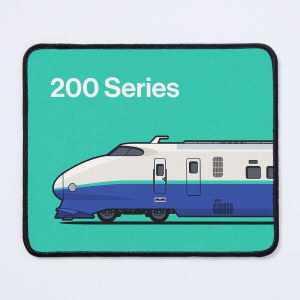 Item preview, 200 Series Shinkansen Bullet Train Side Aqua designed and sold by VoodooCircus.