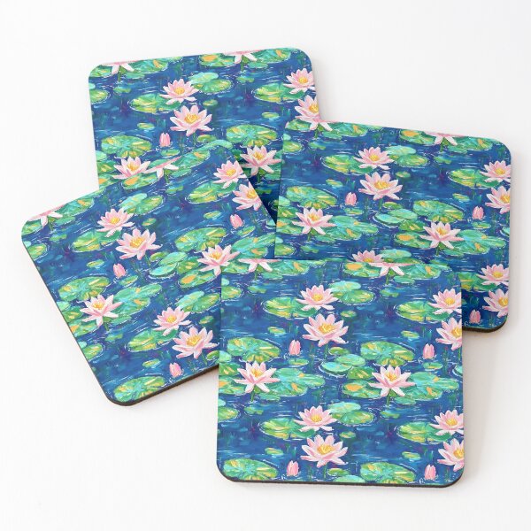 Item preview, Waterlilies in a pond oil painting designed and sold by SophieClimaArt.