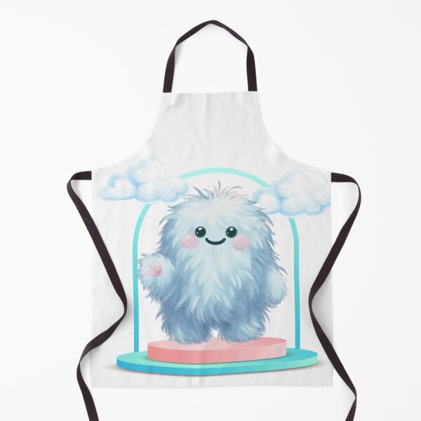 Item preview, Blue fluffy monster designed and sold by Floofiness.