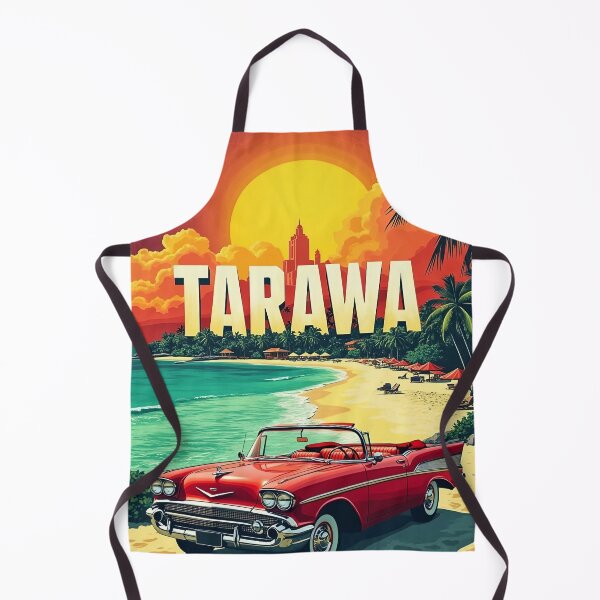 Artikelvorschau, Digitales Retro-Pop-Art-Poster von Tarawa | Vintage-Inselkunst | Tarawa-Stranddesign | Retro-Reisen entworfen und verkauft von PaintedPixels01.