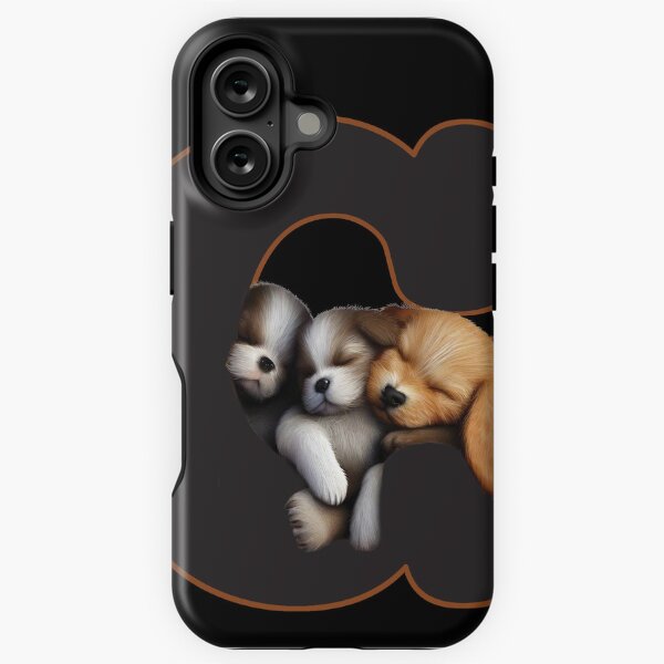 PUPPIES LETTER G iPhone Tough Case