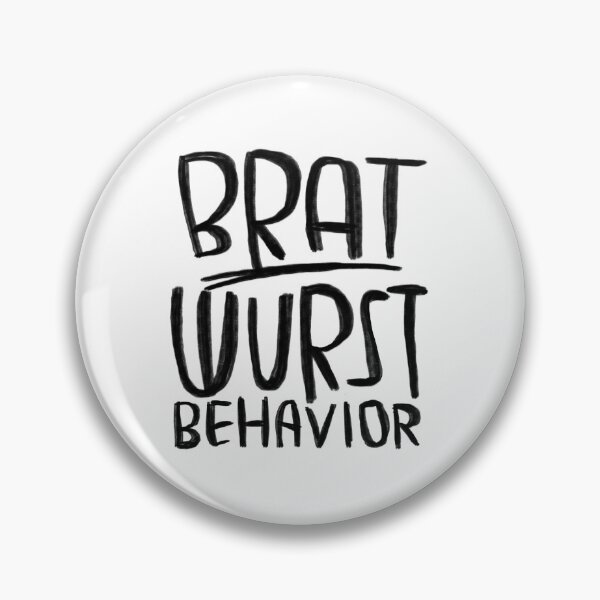 Item preview, Bratwurst pun, brat wurst behavior designed and sold by badlydrawnbabe.