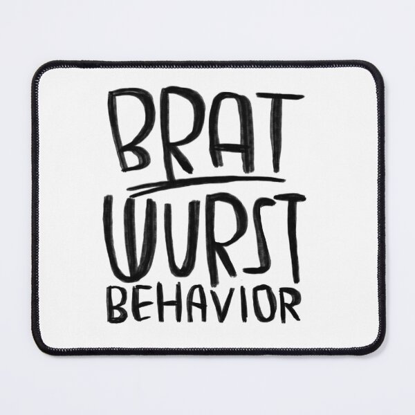 Item preview, Bratwurst pun, brat wurst behavior designed and sold by badlydrawnbabe.