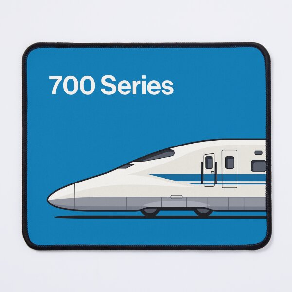 Item preview, 700 Series Shinkansen Bullet Train Side Blue designed and sold by VoodooCircus.