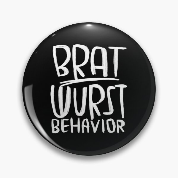 Item preview, Bratwurst pun, brat wurst behavior designed and sold by badlydrawnbabe.