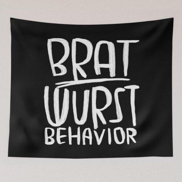 Item preview, Bratwurst pun, brat wurst behavior designed and sold by badlydrawnbabe.