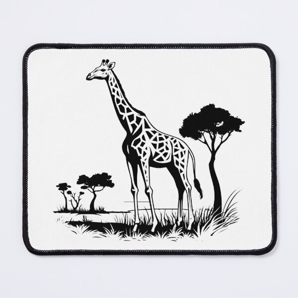 Item preview, African Giraffe Long Neck Savannah Wildlife Conserve designed and sold by inkoutninja.