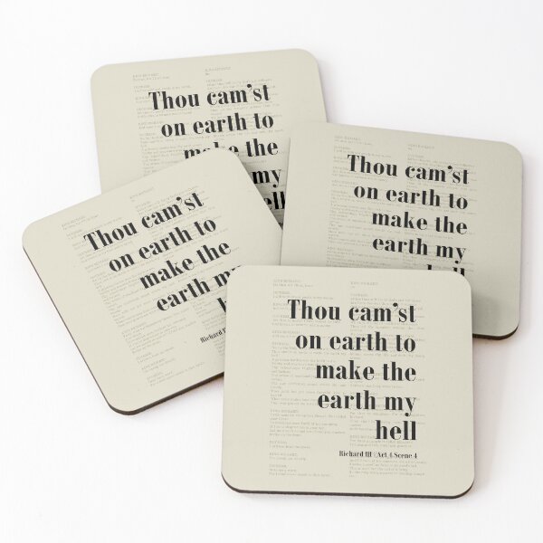Item preview, Earth My Hell Richard III Shakespeare Quote Literature designed and sold by kakarikihill.