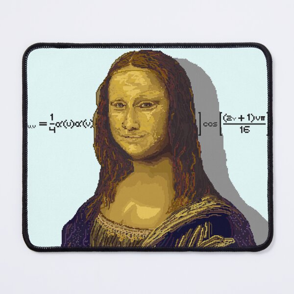 Item preview, Mona Lisa Einstein Relativity Tribute - Pixel Art designed and sold by Thomas Hudson.