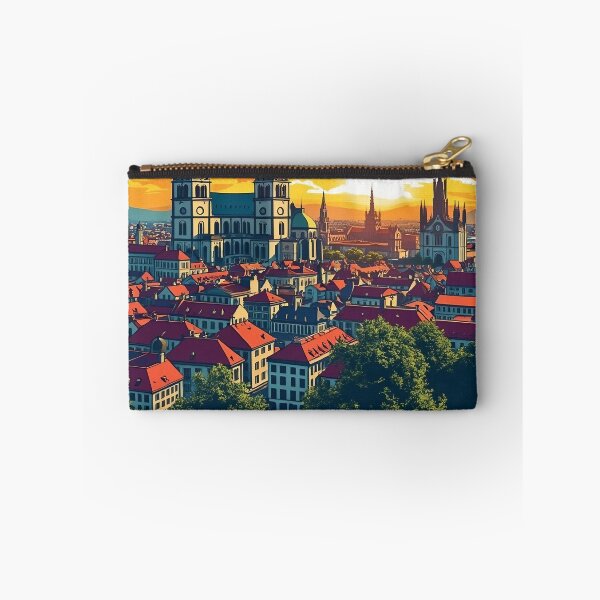 Item preview, Digital Retro Pop Art Poster of Munich, Germany | Vintage-Inspired City Design | Munich Landmark Artwork | Retro Travel designed and sold by PaintedPixels01.