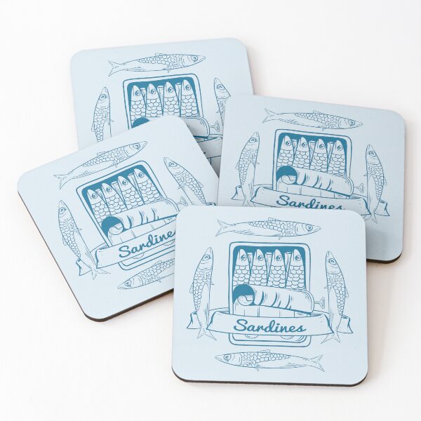 Item preview, Tin of sardines Blue fish can  designed and sold by piedaydesigns.