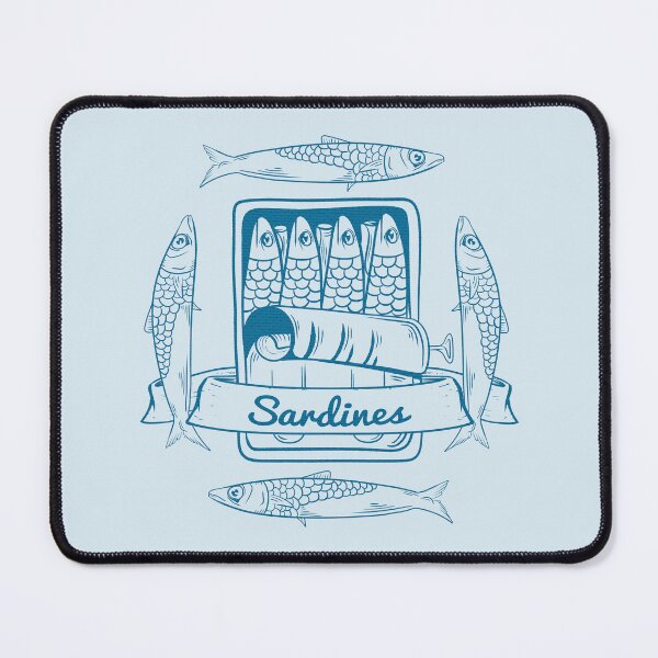Item preview, Tin of sardines Blue fish can  designed and sold by piedaydesigns.