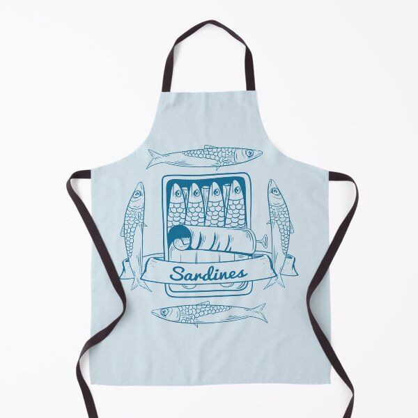 Item preview, Tin of sardines Blue fish can designed and sold by piedaydesigns.