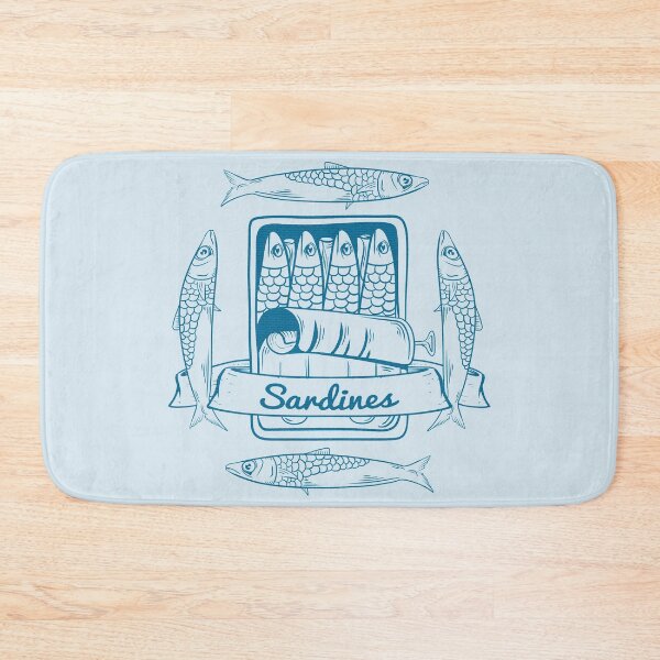 Item preview, Tin of sardines Blue fish can  designed and sold by piedaydesigns.