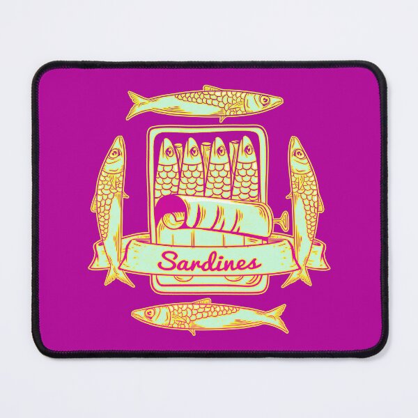 Item preview, Can of sardines Colorful fish tin designed and sold by piedaydesigns.