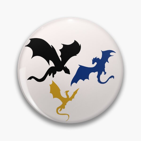 Item preview, Trio of Black, Gold and Navy Dragons designed and sold by Neadoodles.