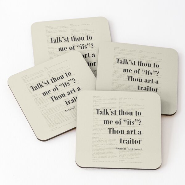 Item preview, Thou Art a Traitor Richard III Shakespeare Quote Literature designed and sold by kakarikihill.