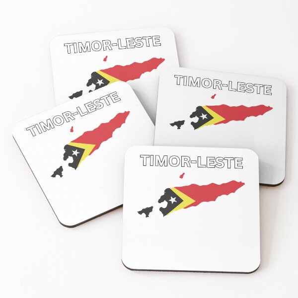 Item preview, Timor-Leste Flag Map Design designed and sold by atomstartup.