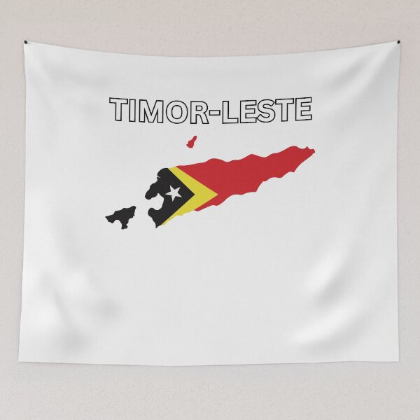 Item preview, Timor-Leste Flag Map Design designed and sold by atomstartup.