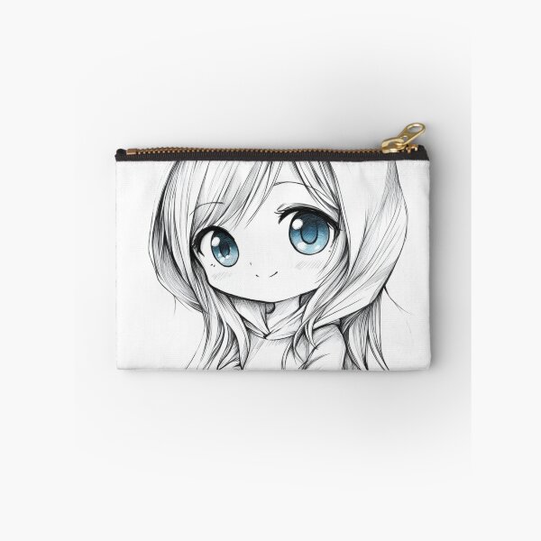 Artikelvorschau, Glückliches Chibi-Anime-Mädchen – Süße & Kawaii-Ästhetik entworfen und verkauft von InkDreamMotion.