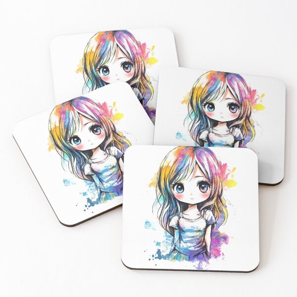 Artikelvorschau, Verspieltes Chibi-Anime-Mädchen – Moe Kawaii Style entworfen und verkauft von InkDreamMotion.